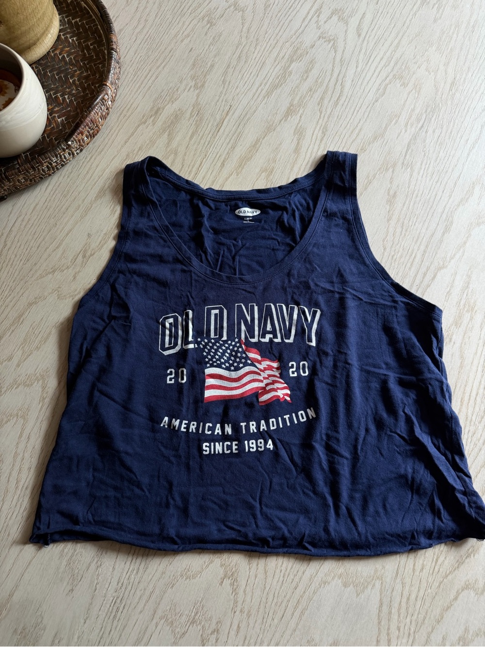 Old Navy Classic American Flag Tank Top